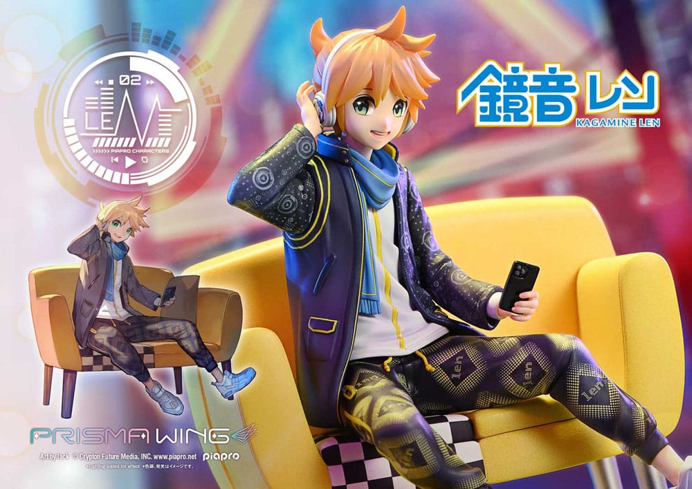 Vocaloid Piapro Characters Prisma Wing PVC Statue 1/7 Kagamine Len (Art by lack) 18 cm     - Preorder - ETA: 25.09.2026