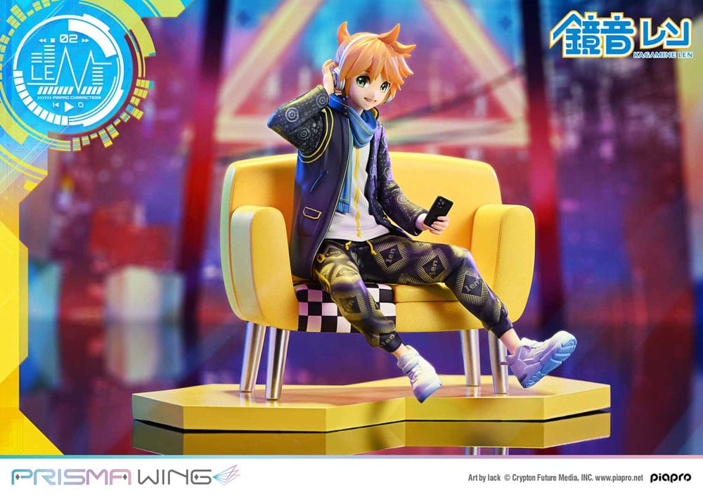 Vocaloid Piapro Characters Prisma Wing PVC Statue 1/7 Kagamine Len (Art by lack) 18 cm     - Preorder - ETA: 25.09.2026