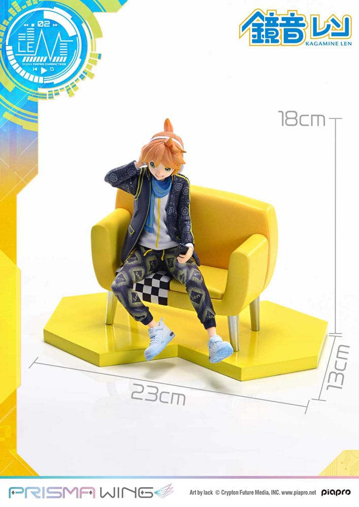 Vocaloid Piapro Characters Prisma Wing PVC Statue 1/7 Kagamine Len (Art by lack) 18 cm     - Preorder - ETA: 25.09.2026
