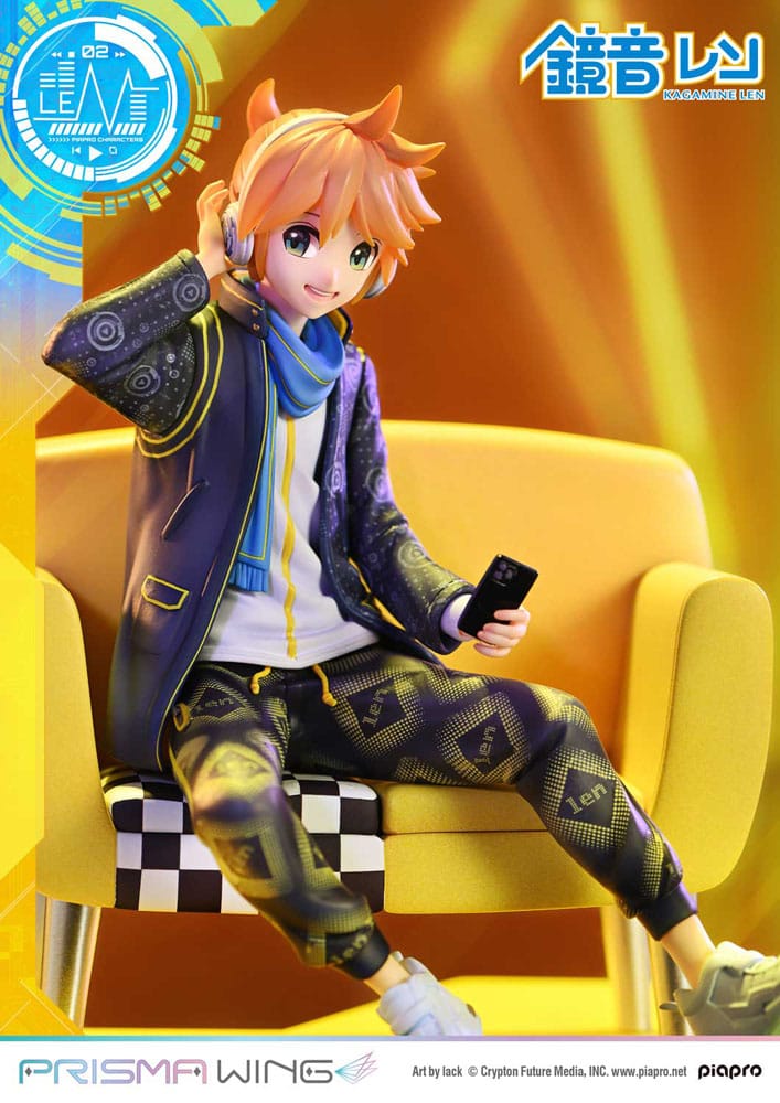 Vocaloid Piapro Characters Prisma Wing PVC Statue 1/7 Kagamine Len (Art by lack) 18 cm     - Preorder - ETA: 25.09.2026