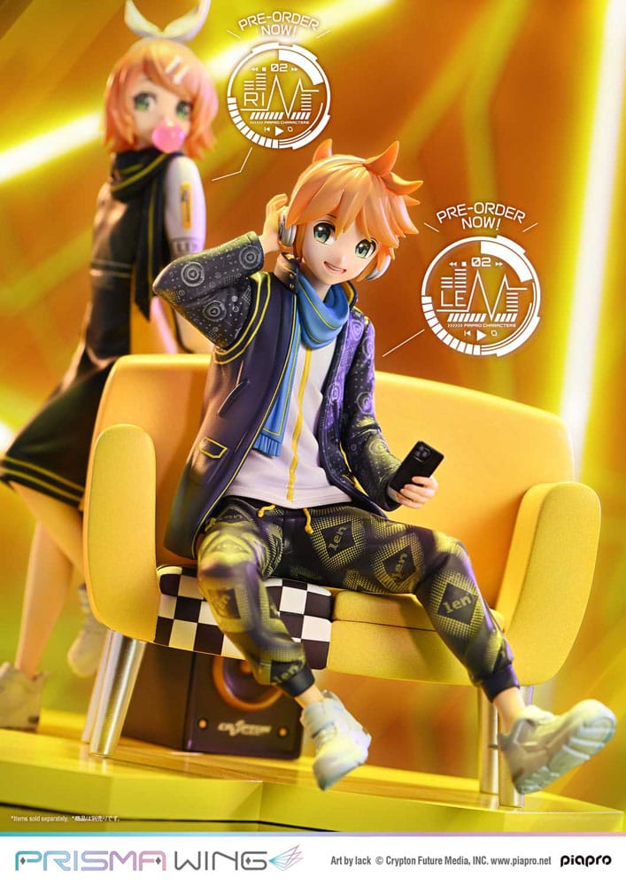 Vocaloid Piapro Characters Prisma Wing PVC Statue 1/7 Kagamine Len (Art by lack) 18 cm     - Preorder - ETA: 25.09.2026
