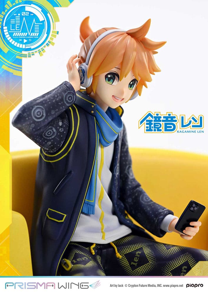 Vocaloid Piapro Characters Prisma Wing PVC Statue 1/7 Kagamine Len (Art by lack) 18 cm     - Preorder - ETA: 25.09.2026