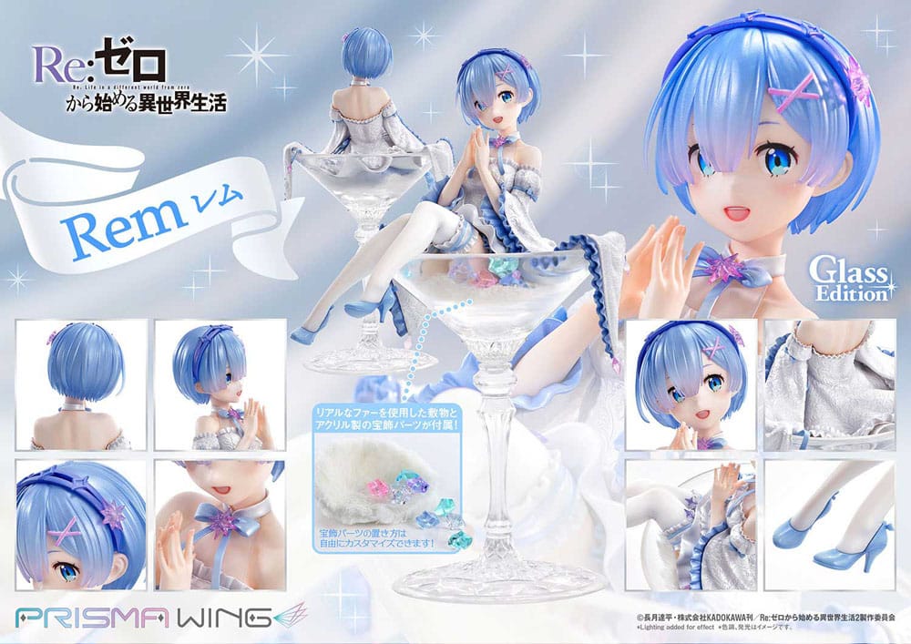Re:Zero - Starting Life in Another World Prisma Wing PVC Statue 1/7 Rem Glass Edition 23 cm - Preorder - ETA: 29.07.2026