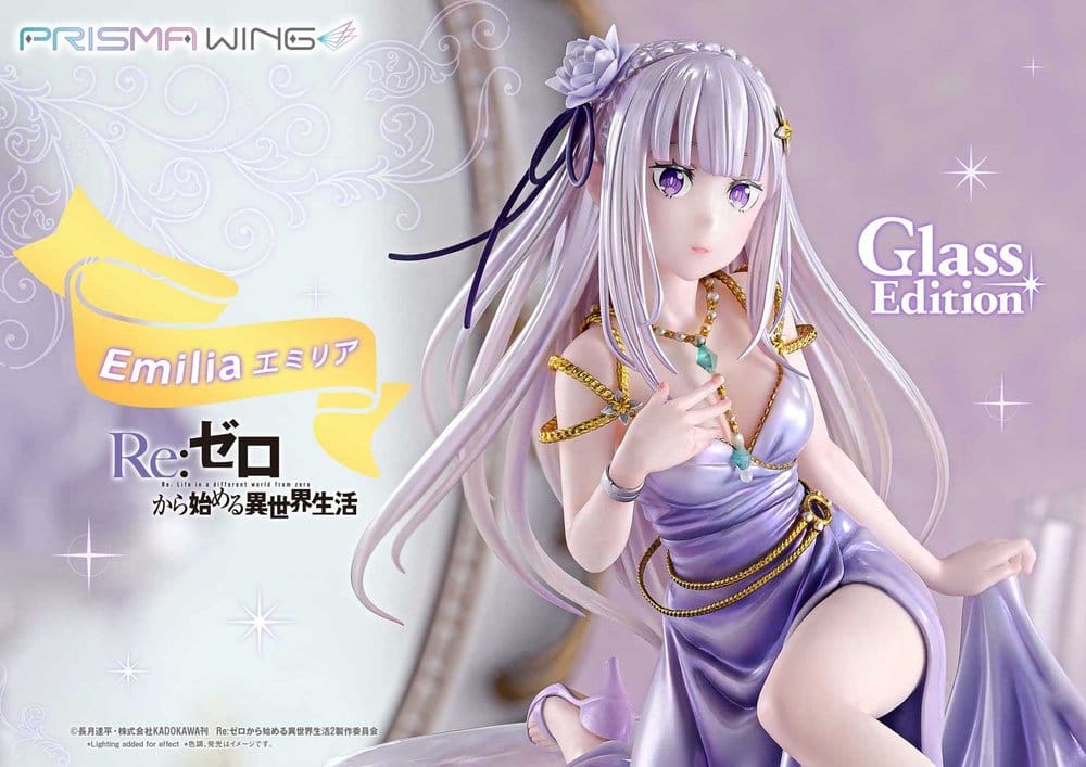 Re:Zero Prisma Wing Statue 1/7 Emilia Glass Edition 29 cm - Preorder - ETA: 25.07.2028