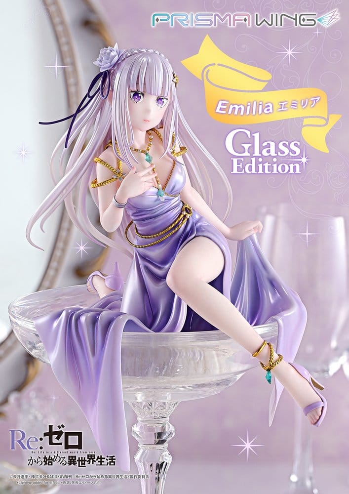 Re:Zero Prisma Wing Statue 1/7 Emilia Glass Edition 29 cm - Preorder - ETA: 25.07.2028