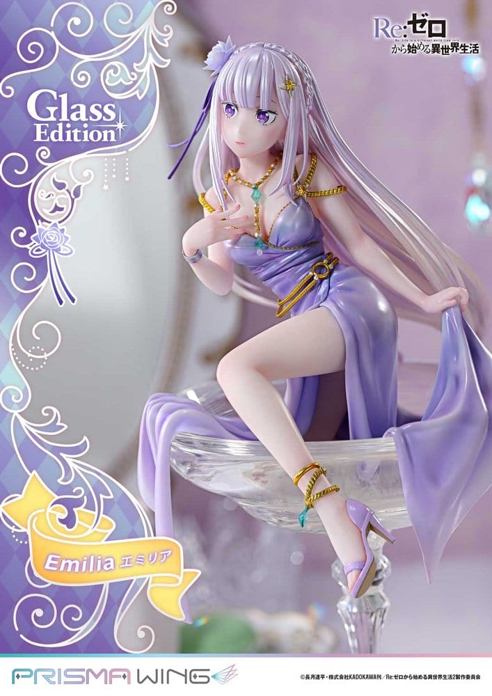 Re:Zero Prisma Wing Statue 1/7 Emilia Glass Edition 29 cm - Preorder - ETA: 25.07.2028