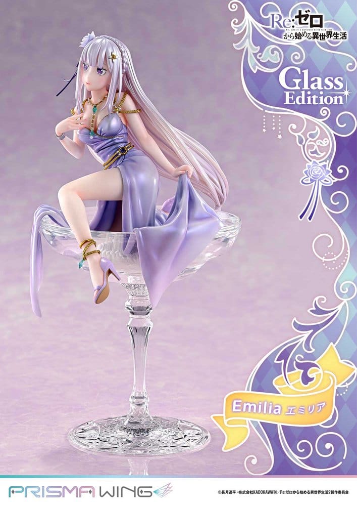 Re:Zero Prisma Wing Statue 1/7 Emilia Glass Edition 29 cm - Preorder - ETA: 25.07.2028