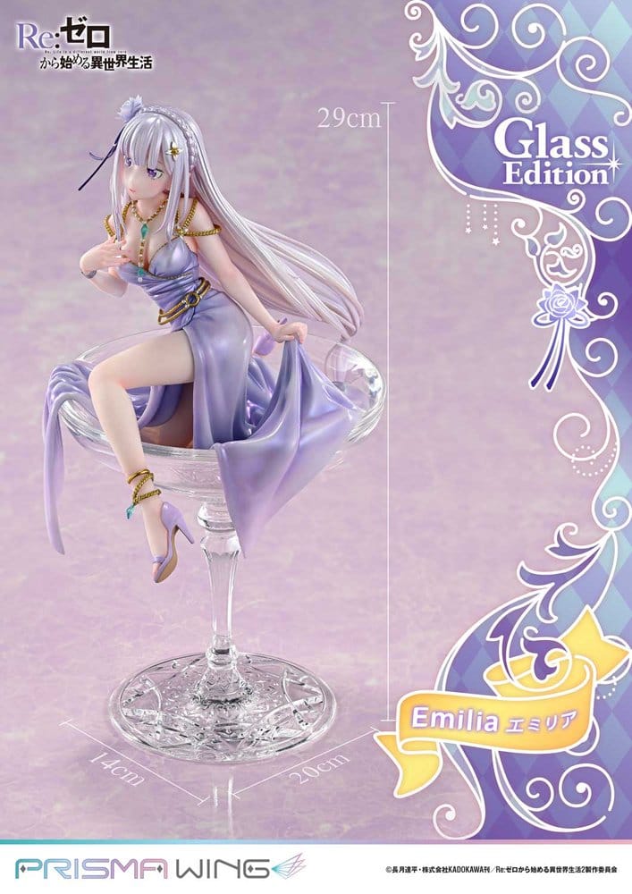 Re:Zero Prisma Wing Statue 1/7 Emilia Glass Edition 29 cm - Preorder - ETA: 25.07.2028