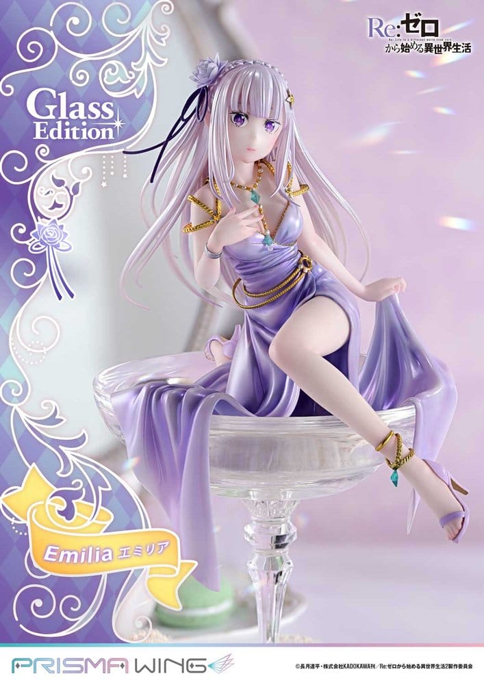 Re:Zero Prisma Wing Statue 1/7 Emilia Glass Edition 29 cm - Preorder - ETA: 25.07.2028