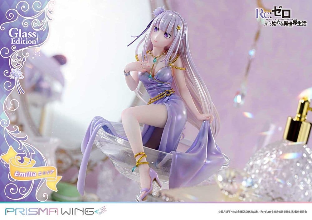 Re:Zero Prisma Wing Statue 1/7 Emilia Glass Edition 29 cm - Preorder - ETA: 25.07.2028