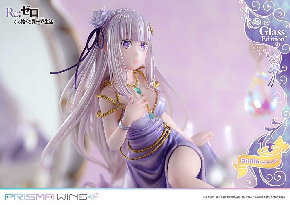 Re:Zero Prisma Wing Statue 1/7 Emilia Glass Edition 29 cm - Preorder - ETA: 25.07.2028