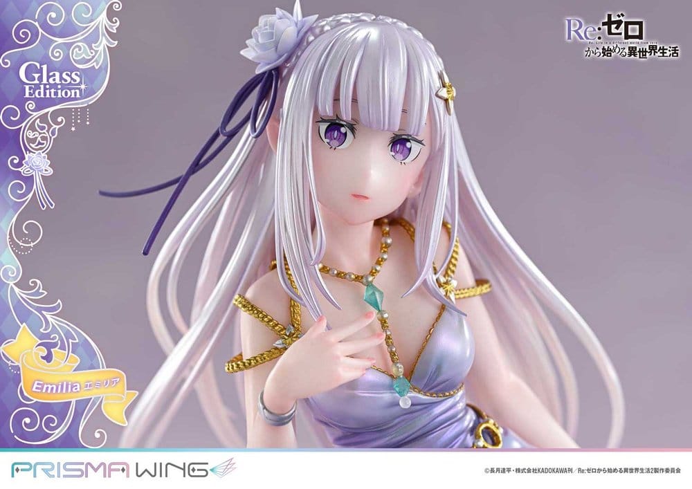 Re:Zero Prisma Wing Statue 1/7 Emilia Glass Edition 29 cm - Preorder - ETA: 25.07.2028