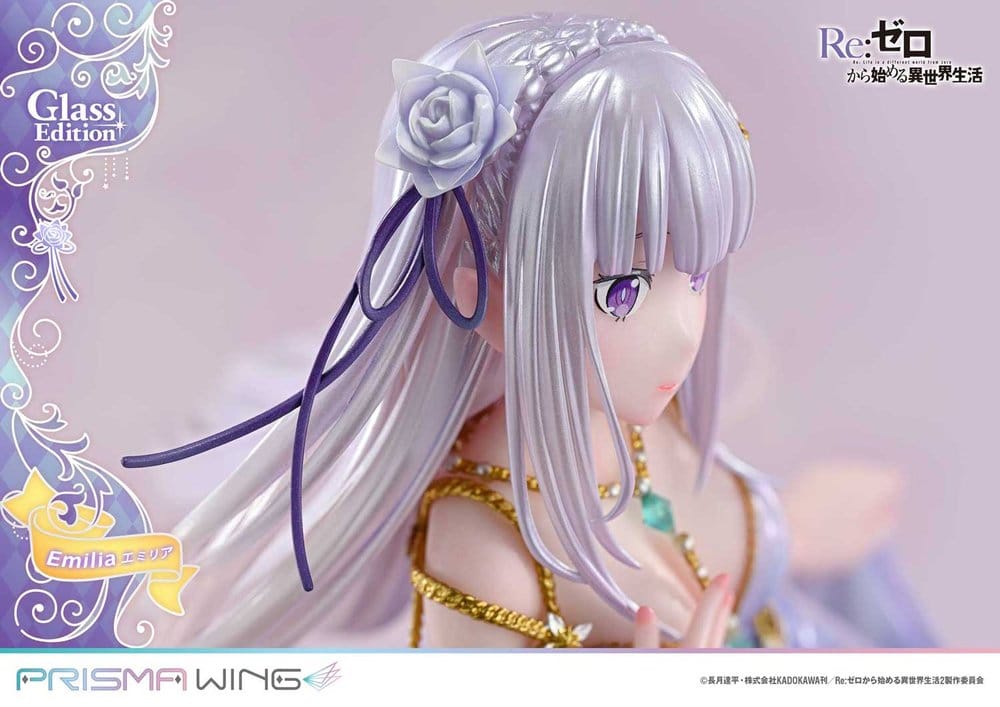 Re:Zero Prisma Wing Statue 1/7 Emilia Glass Edition 29 cm - Preorder - ETA: 25.07.2028