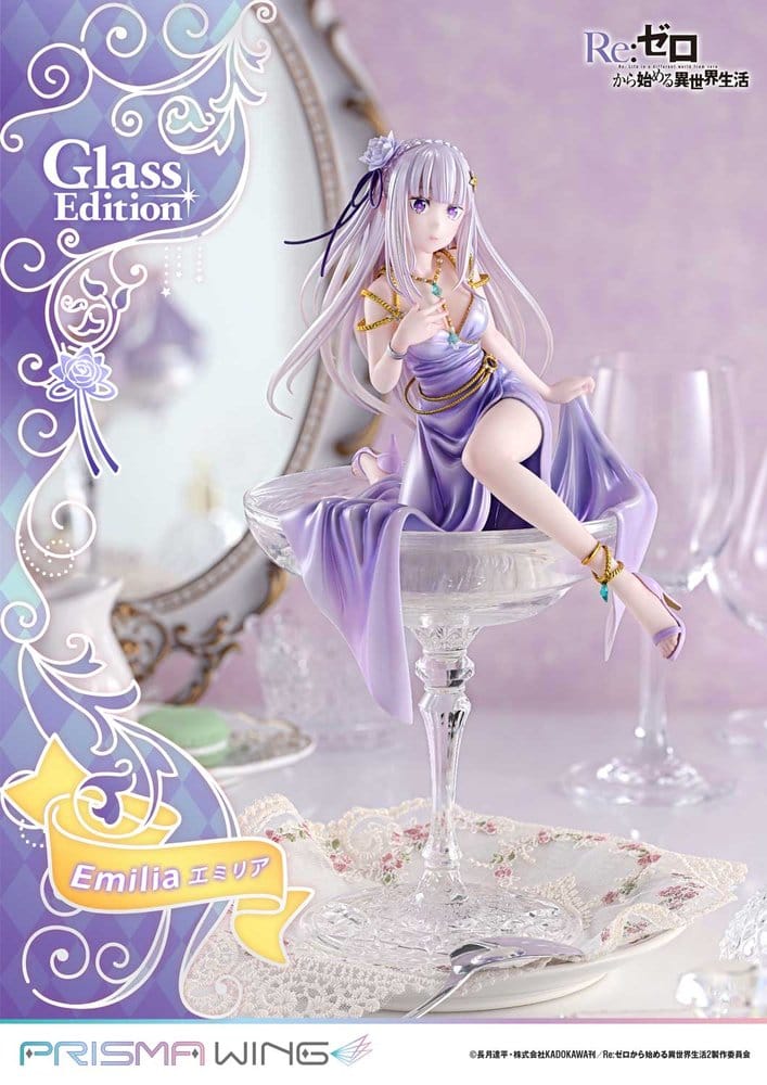 Re:Zero Prisma Wing Statue 1/7 Emilia Glass Edition 29 cm - Preorder - ETA: 25.07.2028