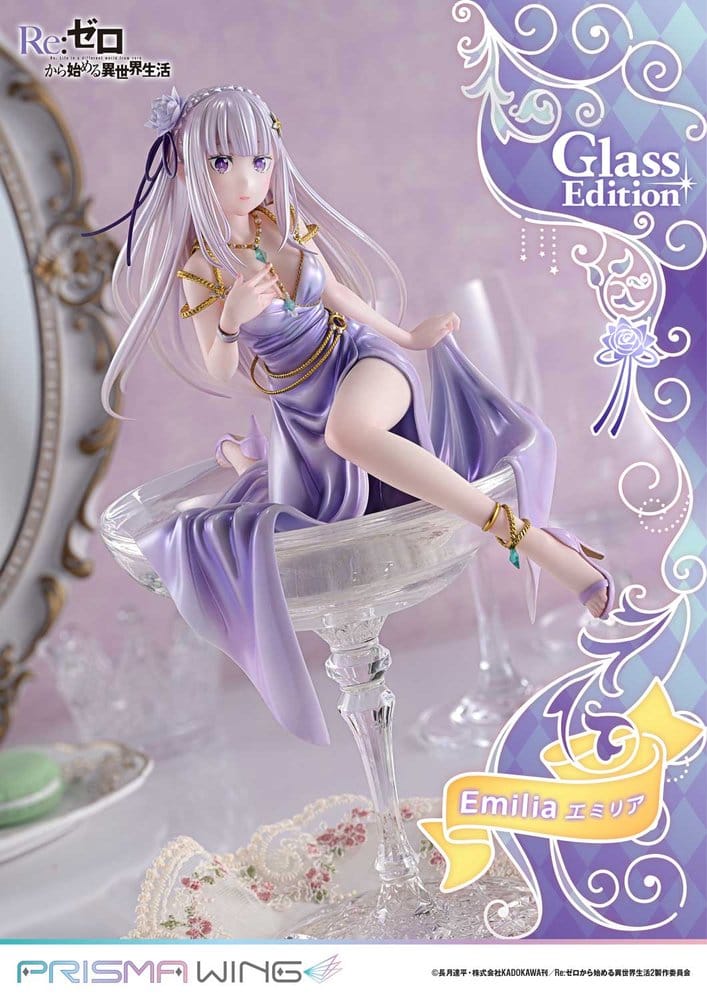 Re:Zero Prisma Wing Statue 1/7 Emilia Glass Edition 29 cm - Preorder - ETA: 25.07.2028