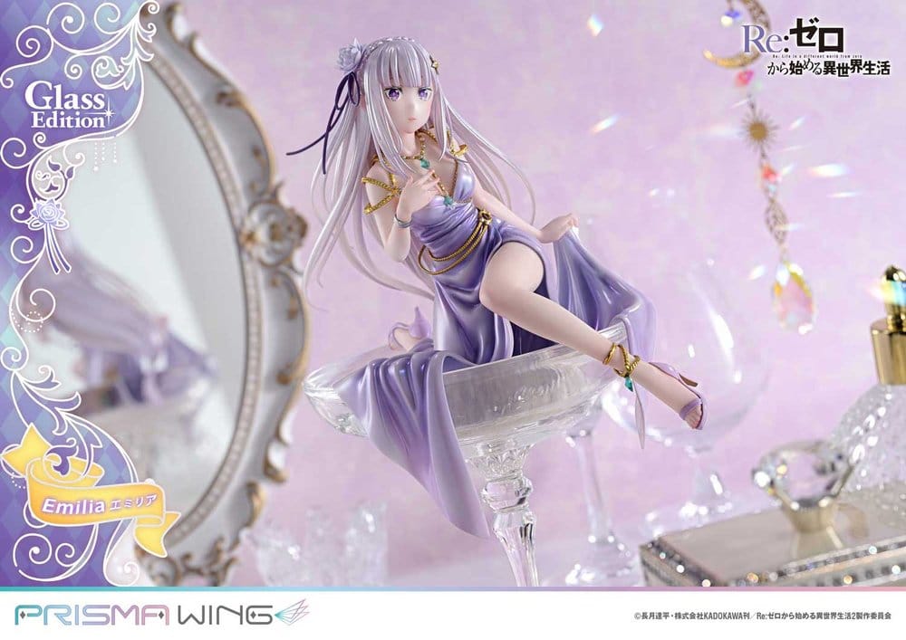 Re:Zero Prisma Wing Statue 1/7 Emilia Glass Edition 29 cm - Preorder - ETA: 25.07.2028