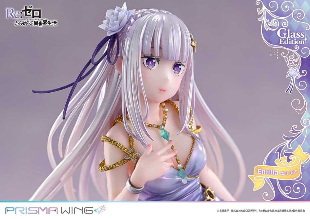Re:Zero Prisma Wing Statue 1/7 Emilia Glass Edition 29 cm - Preorder - ETA: 25.07.2028