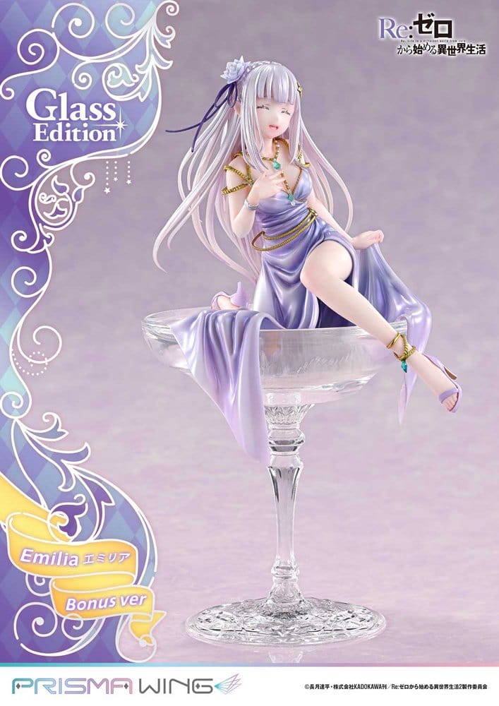 Re:Zero Prisma Wing Statue 1/7 Emilia Glass Edition Bonus Version 29 cm - Preorder - ETA: 25.07.2028