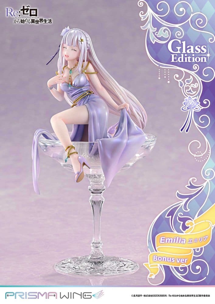 Re:Zero Prisma Wing Statue 1/7 Emilia Glass Edition Bonus Version 29 cm - Preorder - ETA: 25.07.2028