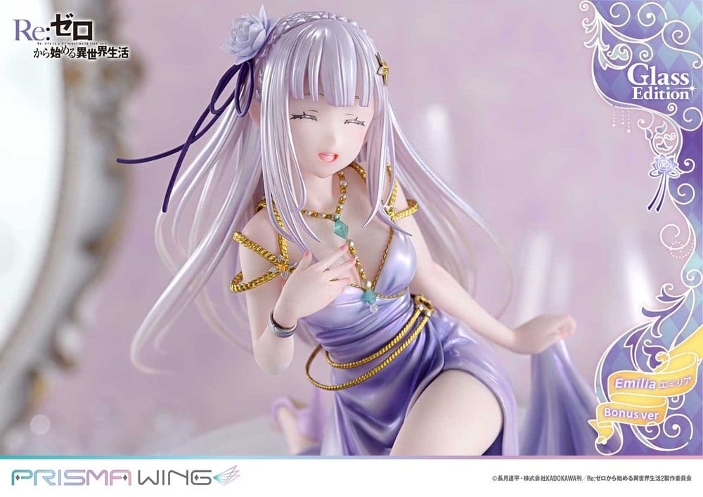 Re:Zero Prisma Wing Statue 1/7 Emilia Glass Edition Bonus Version 29 cm - Preorder - ETA: 25.07.2028