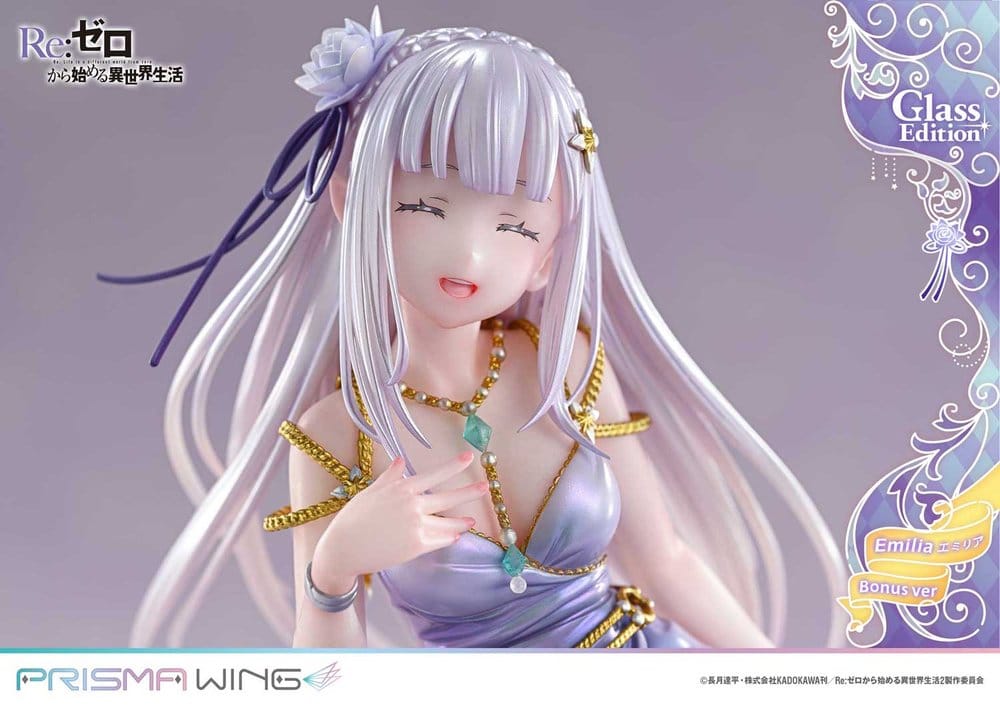 Re:Zero Prisma Wing Statue 1/7 Emilia Glass Edition Bonus Version 29 cm - Preorder - ETA: 25.07.2028