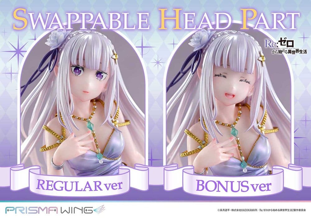 Re:Zero Prisma Wing Statue 1/7 Emilia Glass Edition Bonus Version 29 cm - Preorder - ETA: 25.07.2028