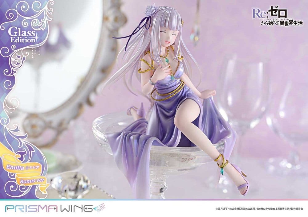 Re:Zero Prisma Wing Statue 1/7 Emilia Glass Edition Bonus Version 29 cm - Preorder - ETA: 25.07.2028