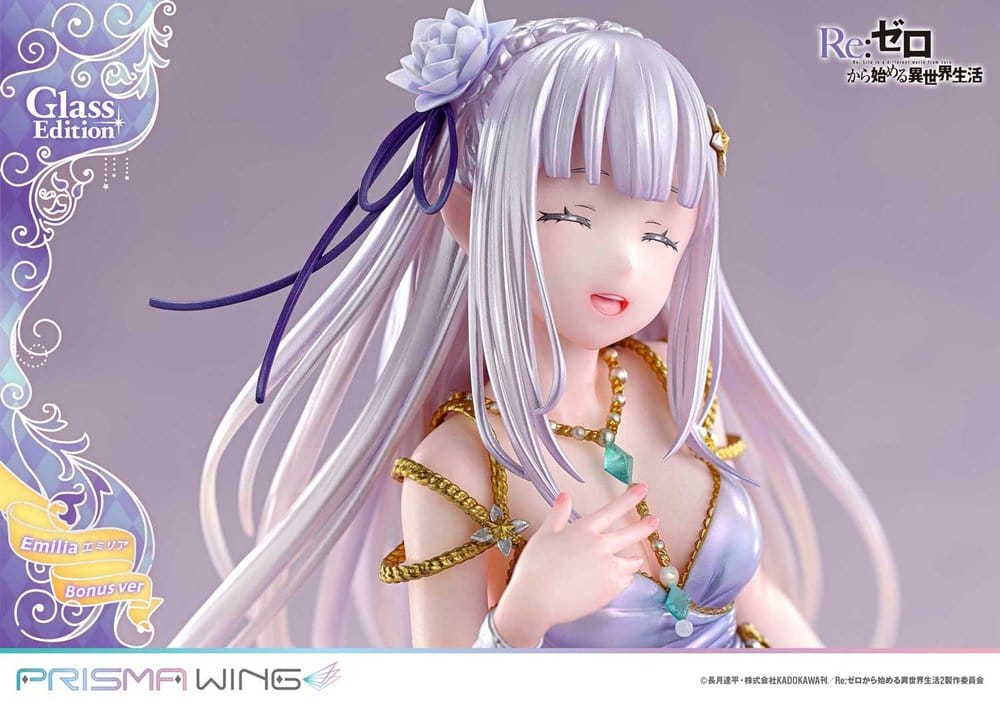 Re:Zero Prisma Wing Statue 1/7 Emilia Glass Edition Bonus Version 29 cm - Preorder - ETA: 25.07.2028