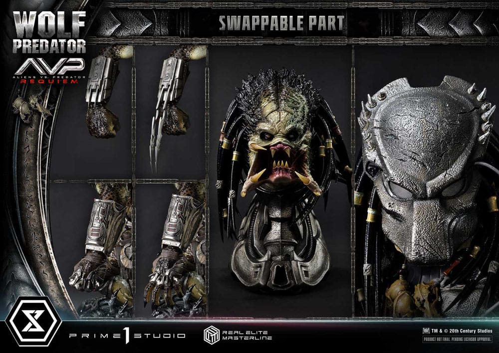 Alien vs. Predator Real Elite Masterline Series Statue 1/3 Requiem Wolf Predator 95 cm                       - Preorder - ETA: 25.12.2026