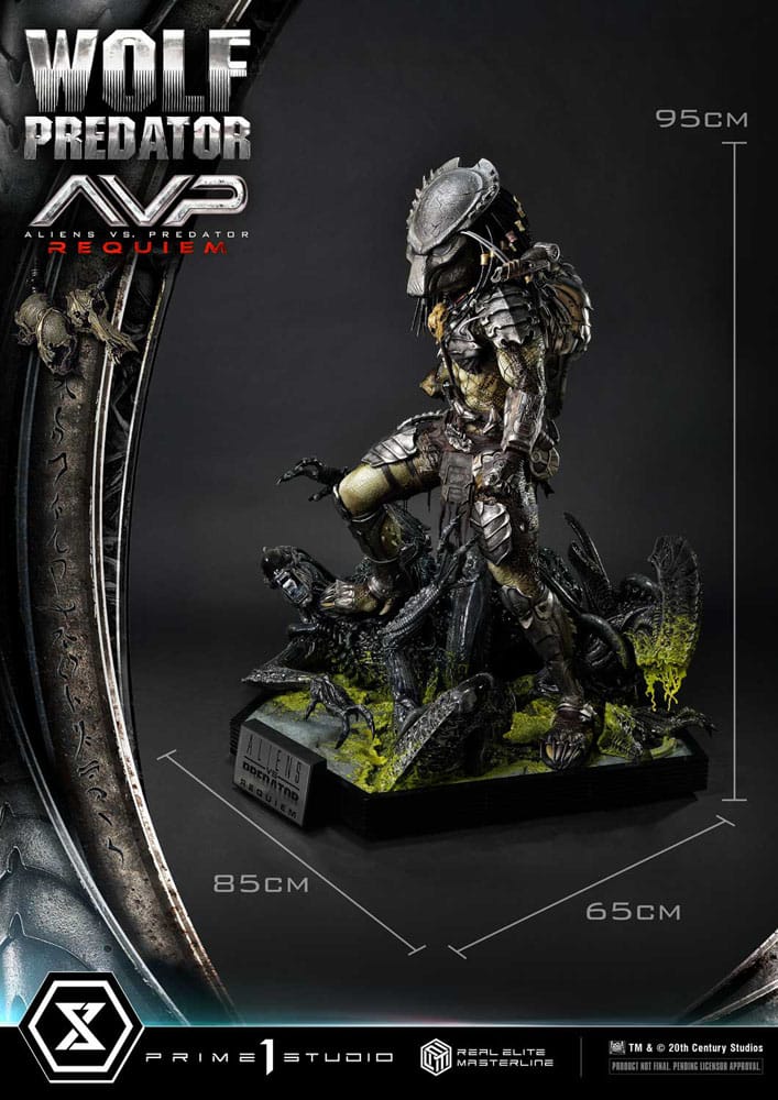 Alien vs. Predator Real Elite Masterline Series Statue 1/3 Requiem Wolf Predator 95 cm                       - Preorder - ETA: 25.12.2026