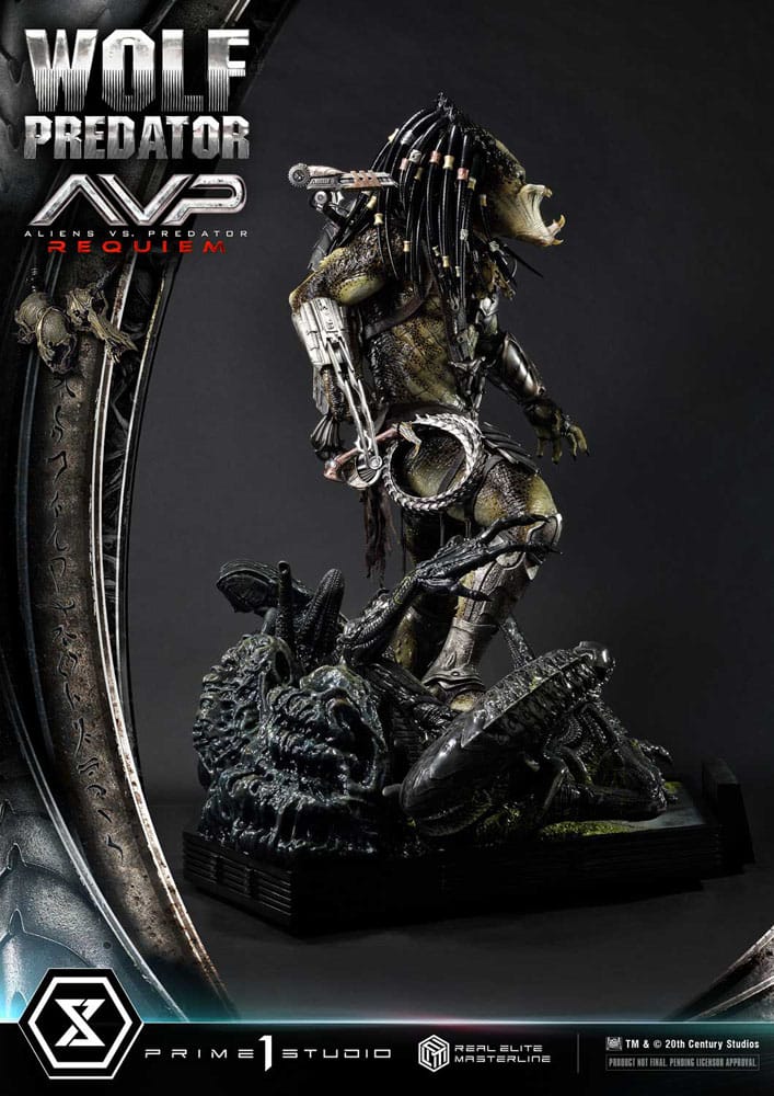 Alien vs. Predator Real Elite Masterline Series Statue 1/3 Requiem Wolf Predator 95 cm                       - Preorder - ETA: 25.12.2026