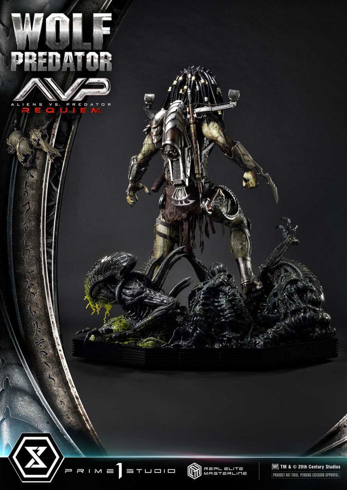 Alien vs. Predator Real Elite Masterline Series Statue 1/3 Requiem Wolf Predator 95 cm                       - Preorder - ETA: 25.12.2026