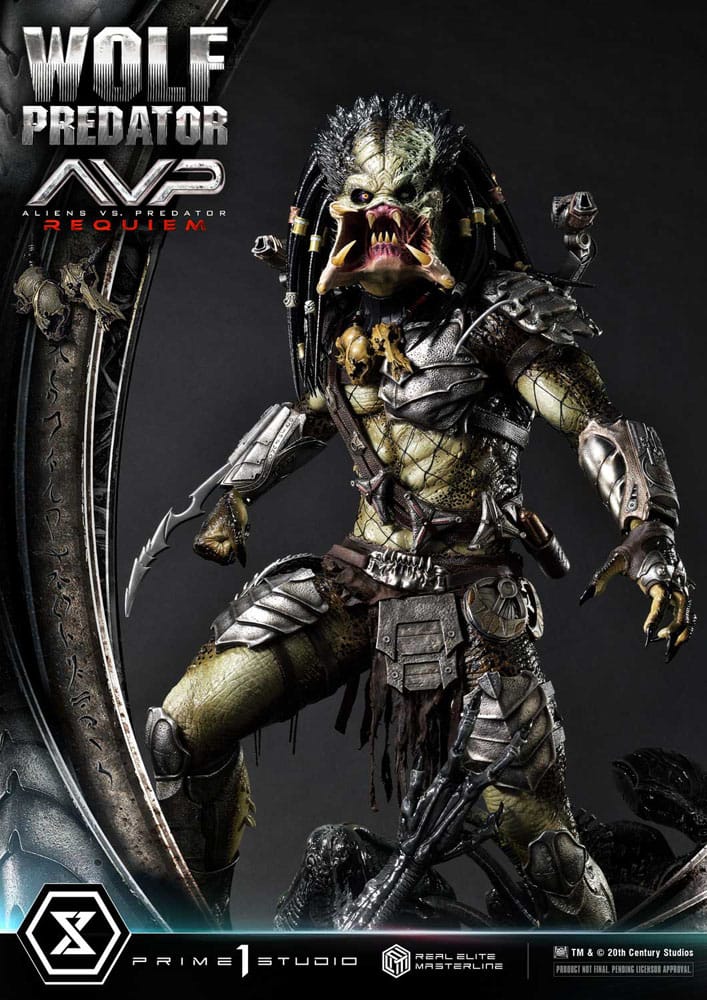 Alien vs. Predator Real Elite Masterline Series Statue 1/3 Requiem Wolf Predator 95 cm                       - Preorder - ETA: 25.12.2026