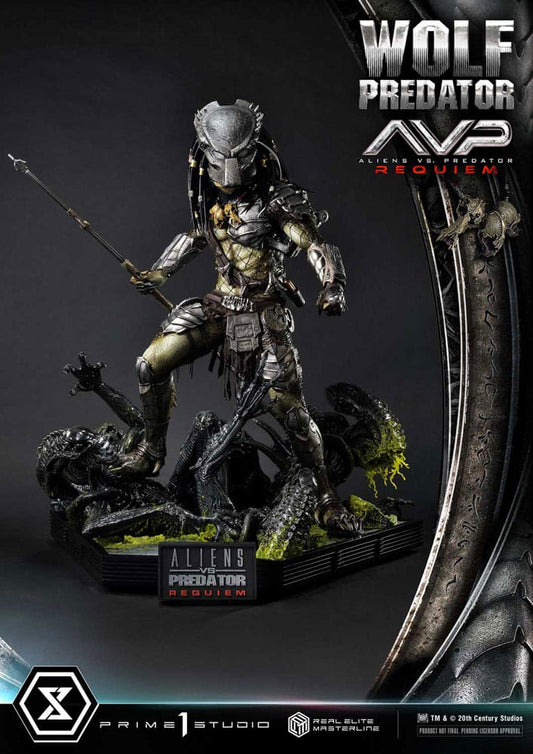Alien vs. Predator Real Elite Masterline Series Statue 1/3 Requiem Wolf Predator Deluxe Ver. 95 cm                      - Preorder - ETA: 25.12.2026