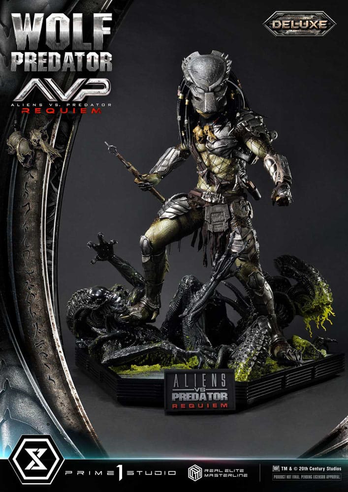 Alien vs. Predator Real Elite Masterline Series Statue 1/3 Requiem Wolf Predator Deluxe Ver. 95 cm                      - Preorder - ETA: 25.12.2026