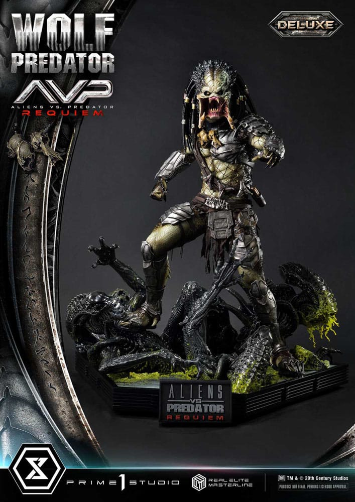 Alien vs. Predator Real Elite Masterline Series Statue 1/3 Requiem Wolf Predator Deluxe Ver. 95 cm                      - Preorder - ETA: 25.12.2026