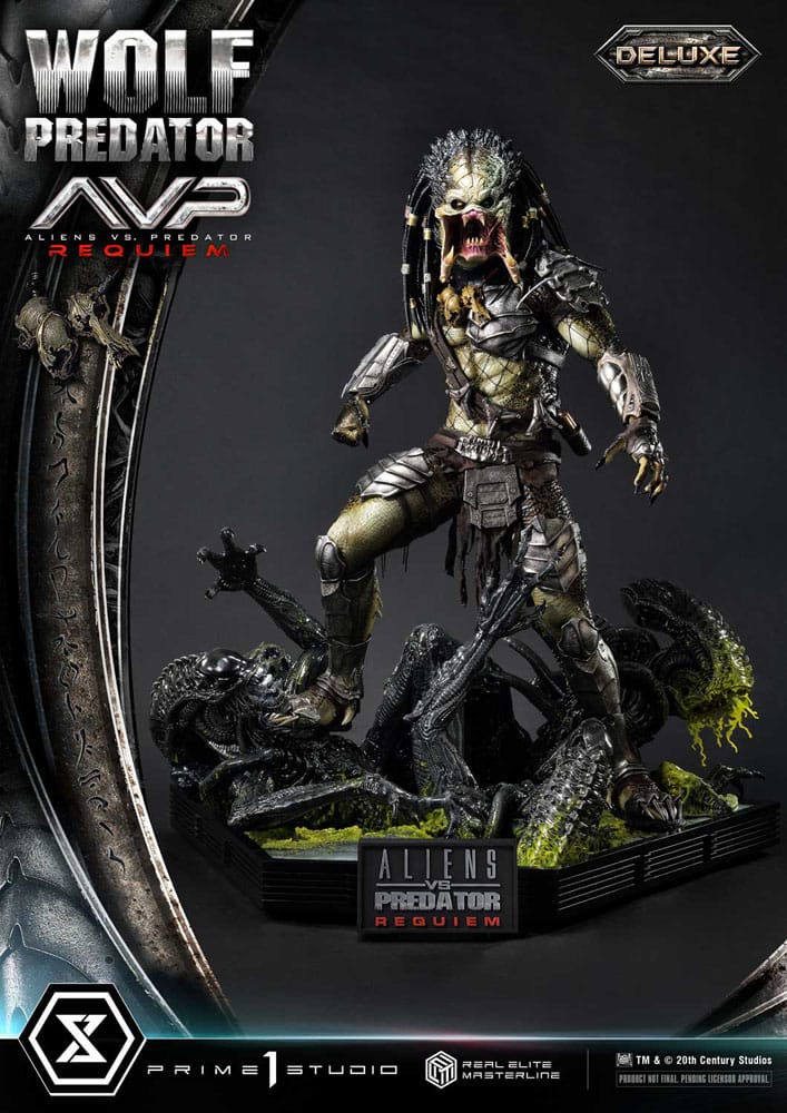 Alien vs. Predator Real Elite Masterline Series Statue 1/3 Requiem Wolf Predator Deluxe Ver. 95 cm                      - Preorder - ETA: 25.12.2026