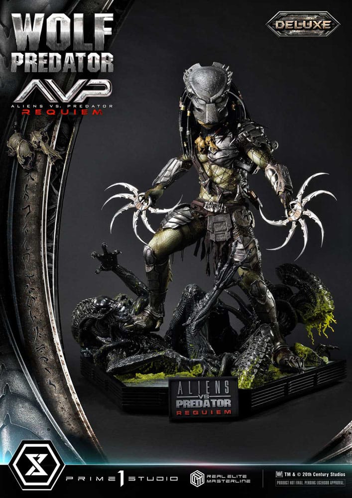 Alien vs. Predator Real Elite Masterline Series Statue 1/3 Requiem Wolf Predator Deluxe Ver. 95 cm                      - Preorder - ETA: 25.12.2026