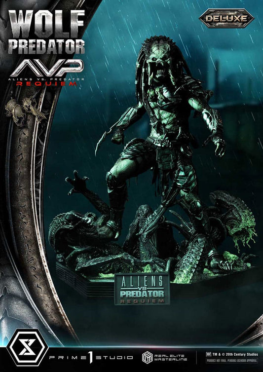 Alien vs. Predator Real Elite Masterline Series Statue 1/3 Requiem Wolf Predator Deluxe Bonus Ver. 95 cm                     - Preorder - ETA: 25.12.2026