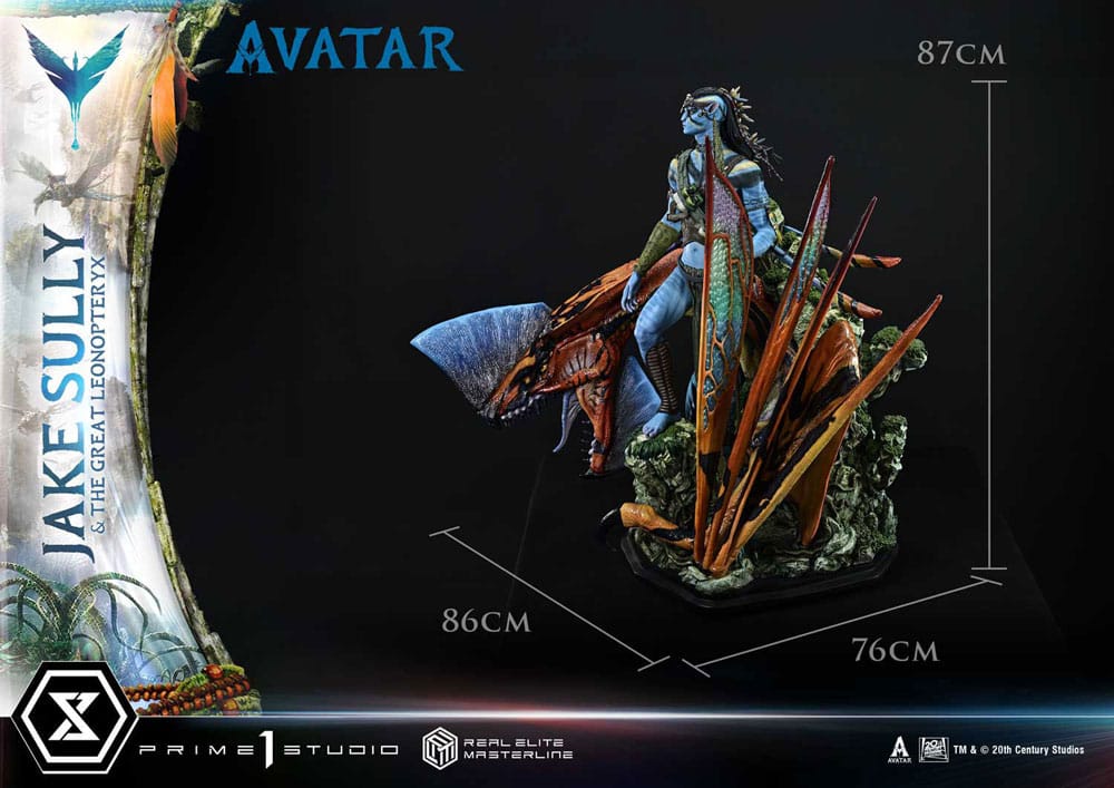 Avatar (Film) Real Elite Masterline Series Statue 1/4 Jake Sully & The Great Leonopteryx 87 cm  - Preorder - ETA: 26.07.2027