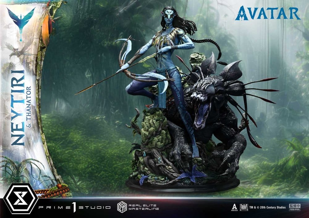 Avatar (Film) Real Elite Masterline Series Statue 1/4 Neytiri & Thanator 75 cm  - Preorder - ETA: 27.09.2027