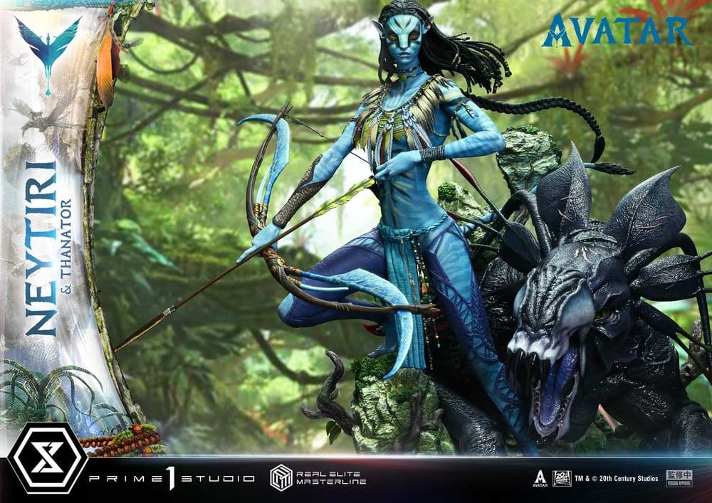 Avatar (Film) Real Elite Masterline Series Statue 1/4 Neytiri & Thanator 75 cm  - Preorder - ETA: 27.09.2027
