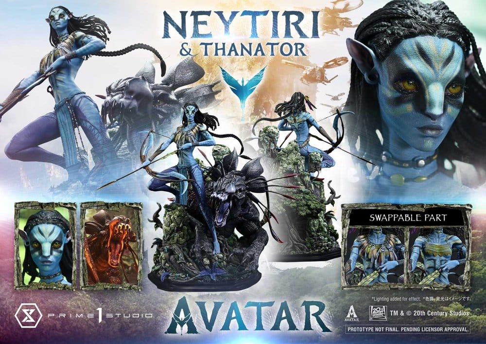 Avatar (Film) Real Elite Masterline Series Statue 1/4 Neytiri & Thanator 75 cm  - Preorder - ETA: 27.09.2027