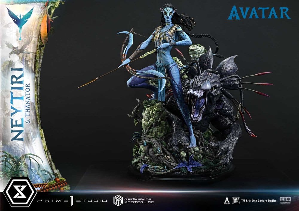 Avatar (Film) Real Elite Masterline Series Statue 1/4 Neytiri & Thanator 75 cm  - Preorder - ETA: 27.09.2027