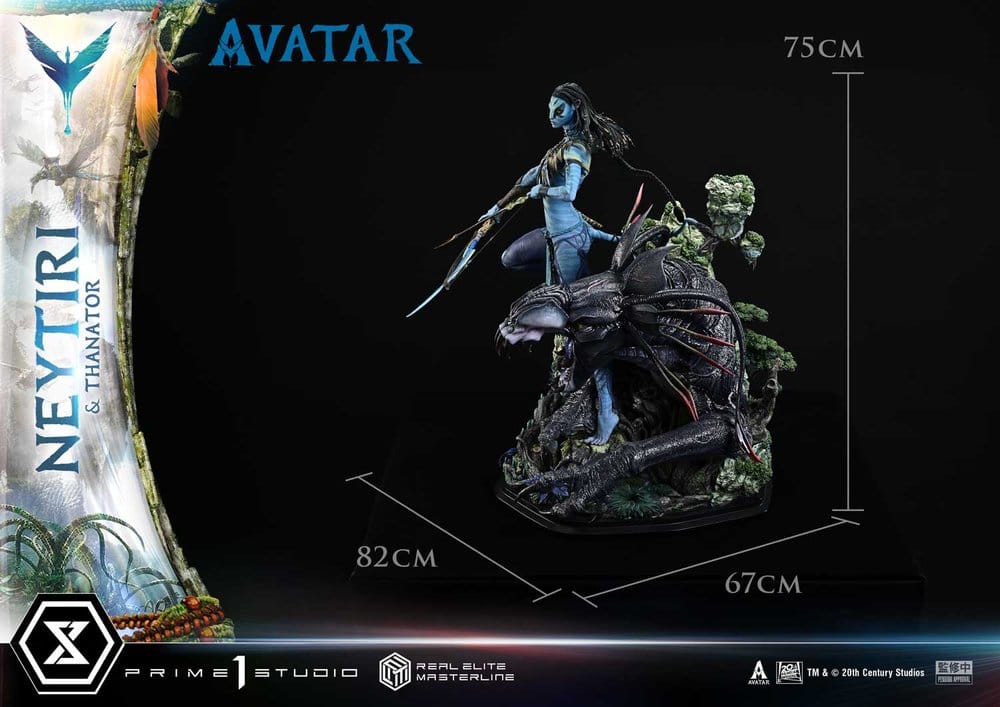 Avatar (Film) Real Elite Masterline Series Statue 1/4 Neytiri & Thanator 75 cm  - Preorder - ETA: 27.09.2027
