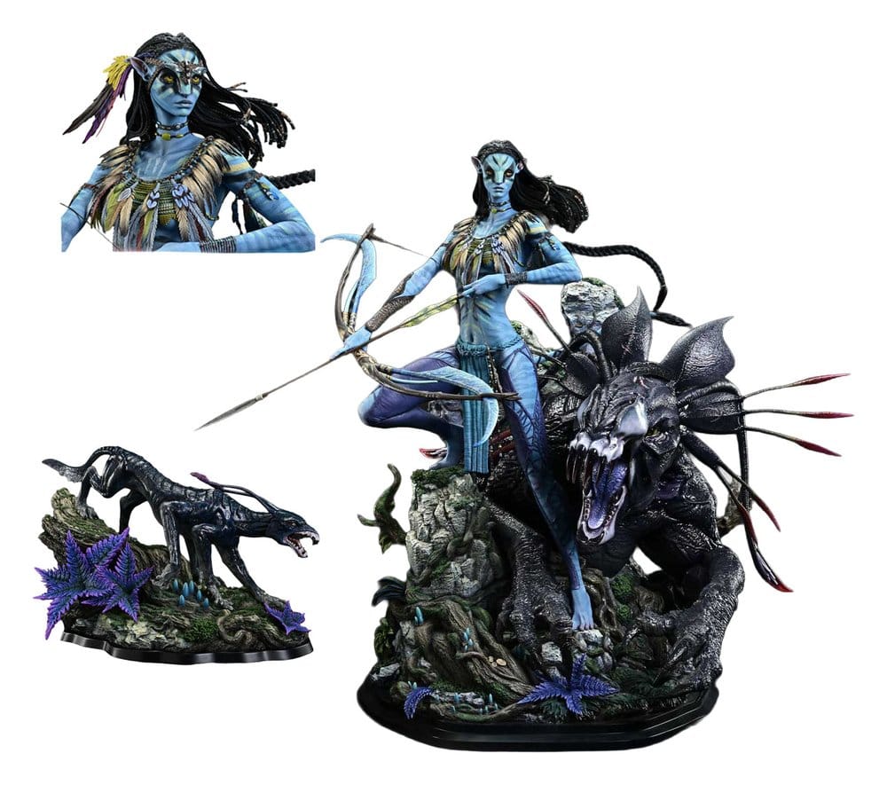 Avatar (Film) Real Elite Masterline Series Statue 1/4 Neytiri & Thanator Deluxe Bonus Version 75 cm  - Preorder - ETA: 27.09.2027