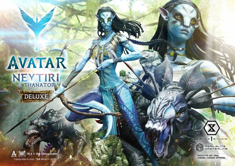 Avatar (Film) Real Elite Masterline Series Statue 1/4 Neytiri & Thanator Deluxe Bonus Version 75 cm  - Preorder - ETA: 27.09.2027