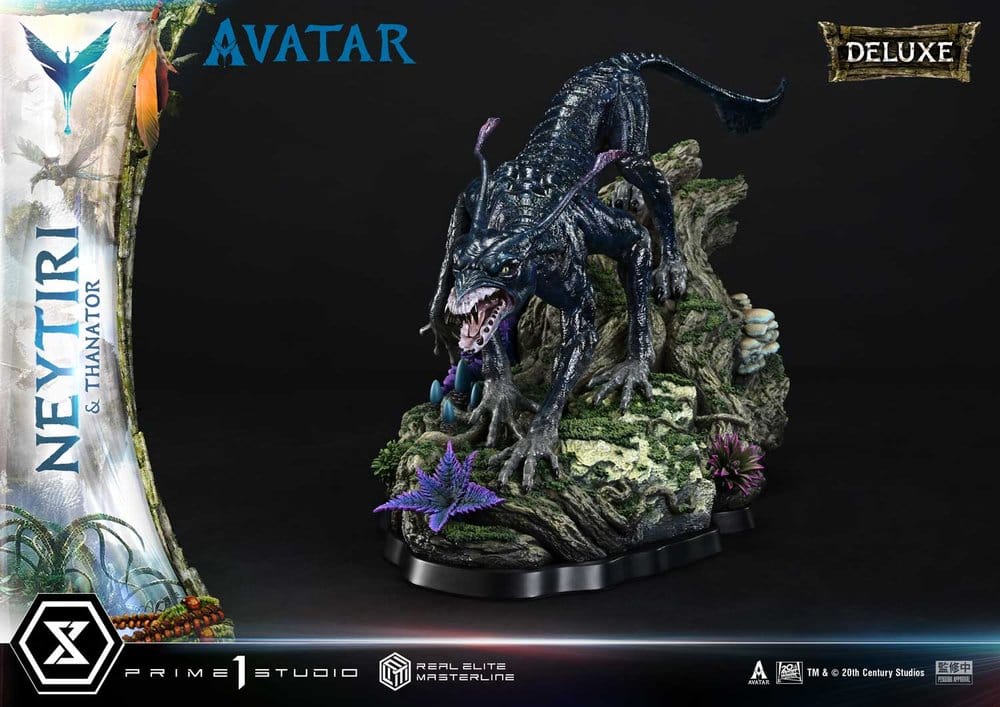 Avatar (Film) Real Elite Masterline Series Statue 1/4 Neytiri & Thanator Deluxe Bonus Version 75 cm  - Preorder - ETA: 27.09.2027