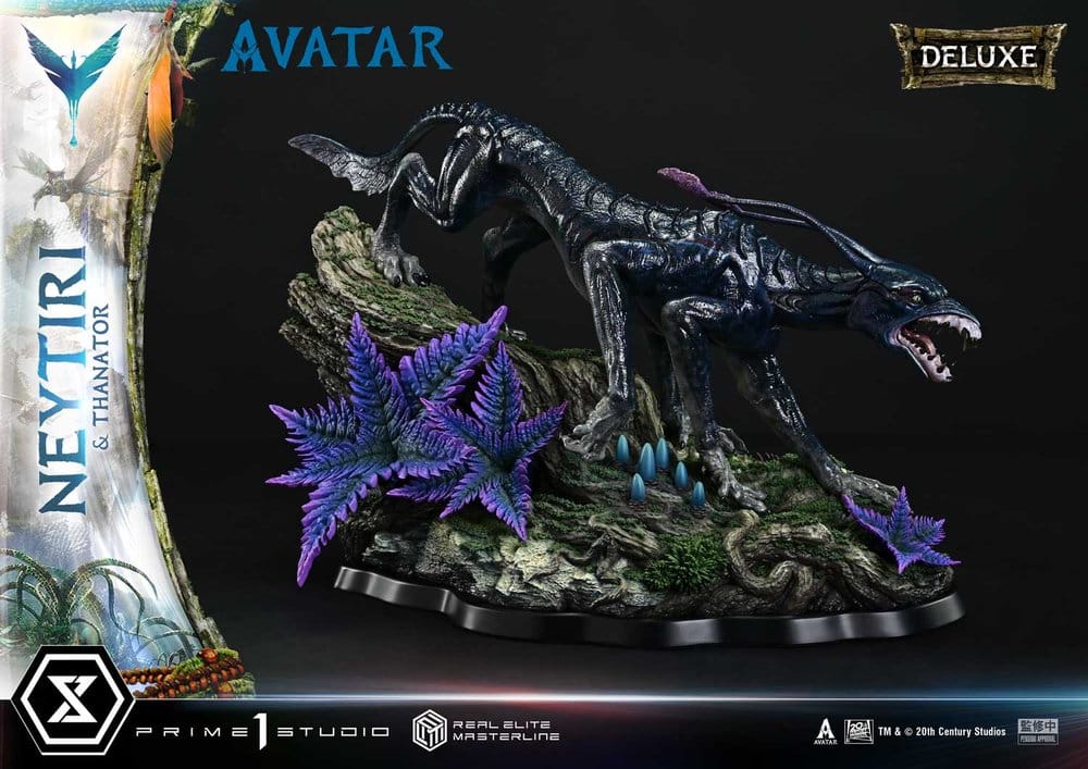 Avatar (Film) Real Elite Masterline Series Statue 1/4 Neytiri & Thanator Deluxe Bonus Version 75 cm  - Preorder - ETA: 27.09.2027