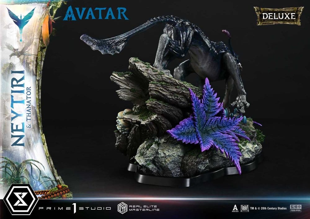 Avatar (Film) Real Elite Masterline Series Statue 1/4 Neytiri & Thanator Deluxe Bonus Version 75 cm  - Preorder - ETA: 27.09.2027